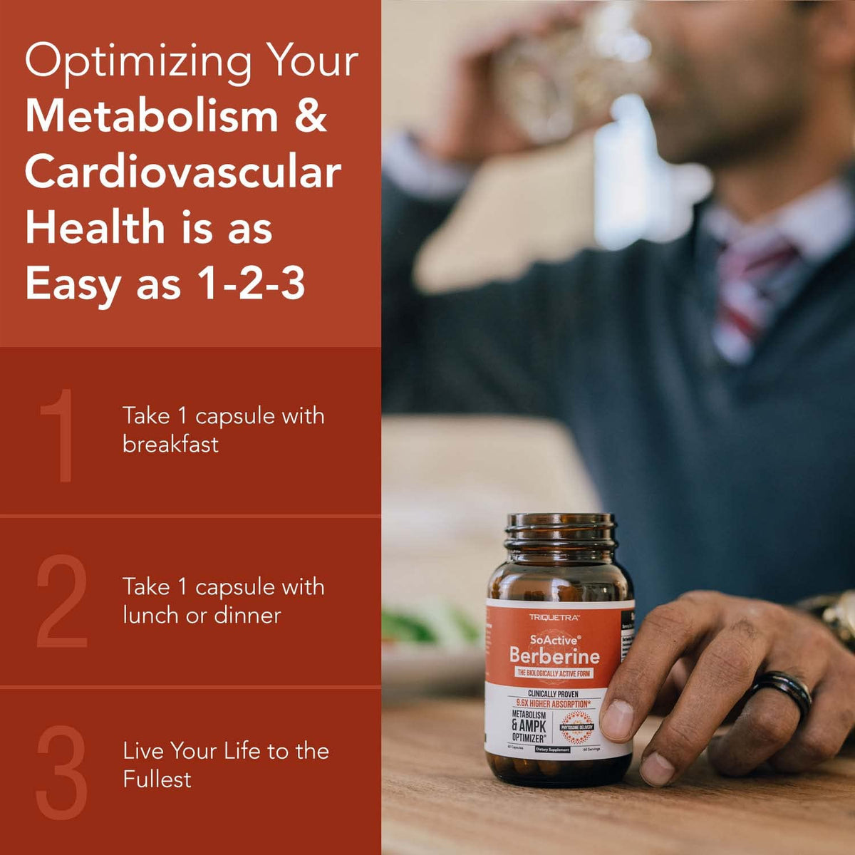 SoActive Berberine 550mg: 9.6X Higher Absorption