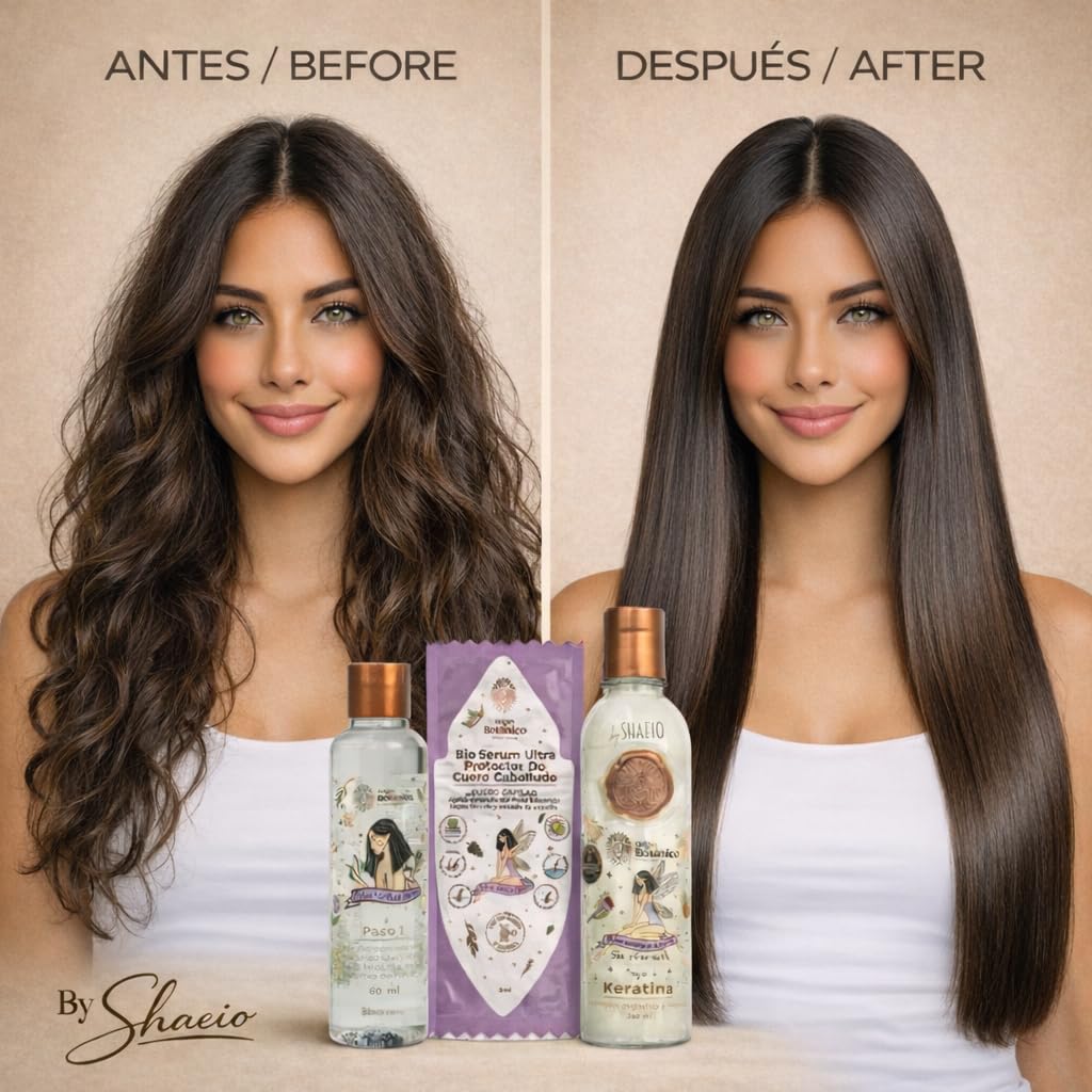 RItual Botanico Keratin Hair Treatment - Keratina Para Alisar El Pelo - Origen Botanico Hair Relaxer - Brillo Sedocidad y Nutrición Frizz Control - Keratina 1000ML/ 33,8 fl oz - 1 LITRO