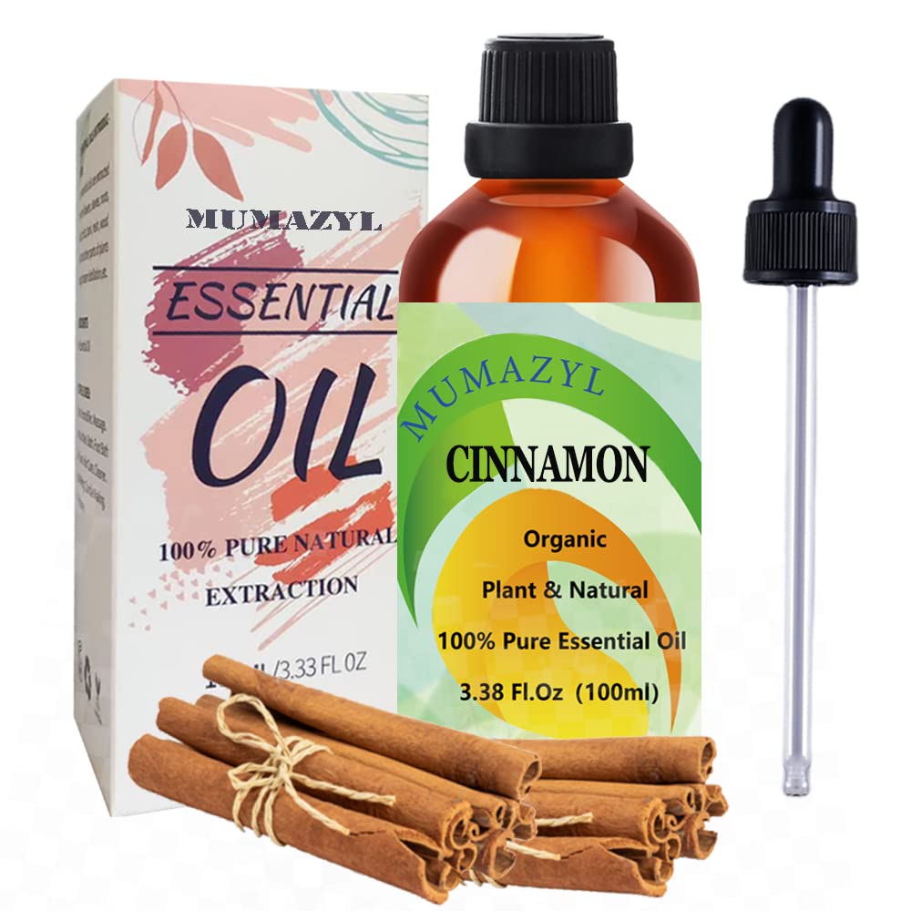 Cinnamon Essential Oil for Diffuser for Home Office Bedroom Bathroom Study Living Yoga Room,100ml 1 Pack