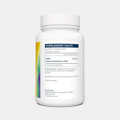 Renue By Science GABA - High Strength Liposomal GABA Supplements - 90 GABA Capsules - 300mg Gamma-Aminobutyric Acid per Serving - Non-GMO - Made in the USA Third-Party Tested