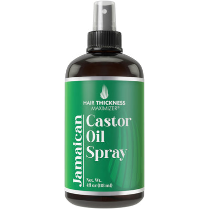Jamaican Black Castor Oil Spray For Hair Growth. With Marula, Jojoba. Vegan, Leave In Conditioner Serum For Women, Men. Thickening, Moisturizing, Strengthening Scalp Treatment For Dry, Weak Hair