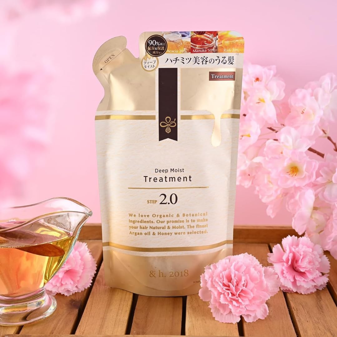 Deep Moist - Deep Moisturizing & Repairing Hair Oil for Dry/Damaged Hair, Honey-Infused, Sulfate/Paraben Free, French Lavender Honey Scent, Hair Care for Women - 350g