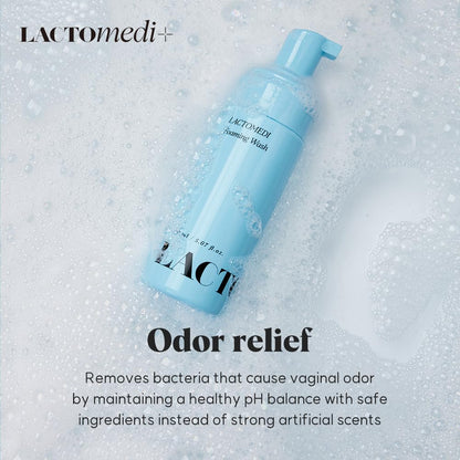 LACTOMEDI Feminine Foaming Wash - Gentle Foam Cleanser for Intimate Hygiene - pH-Balanced Formula