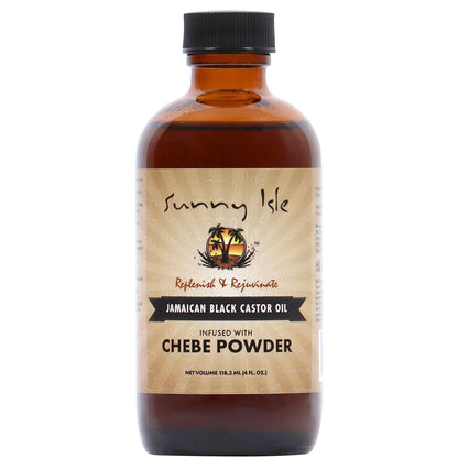 Sunny Isle Jamaican Black Castor Oil With Chebe Powder - For Hair Growth & Moisture - 4 oz