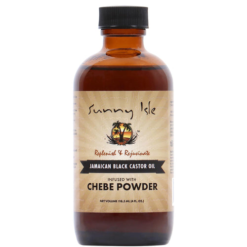 Sunny Isle Jamaican Black Castor Oil With Chebe Powder - For Hair Growth & Moisture - 4 oz