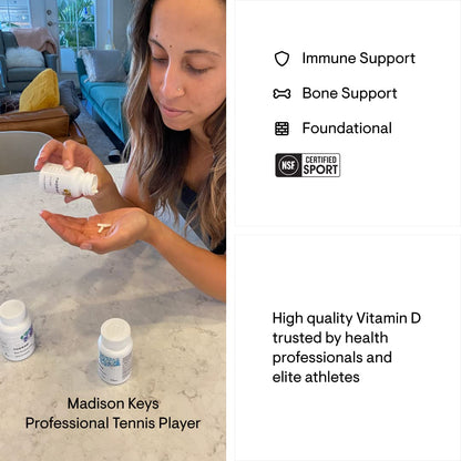 THORNE Vitamin D-5000 - Vitamin D3 Supplement - Support Healthy Bones, Teeth