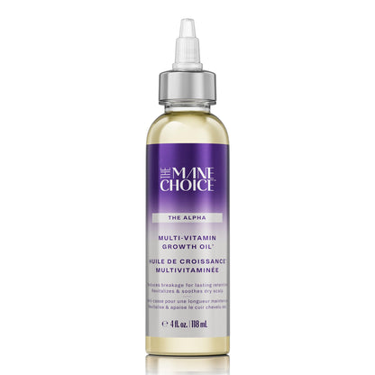 The Mane Choice Alpha Multi-Vitamin Scalp Hair Growth Oil, 4 Fl Oz, 1 Pack, Nourishing Scalp Oil with Biotin, Vitamin C, Rosemary, Rice Extract, Jojoba, Tea Tree & Castor Oil, Lightweight & Non-Greasy