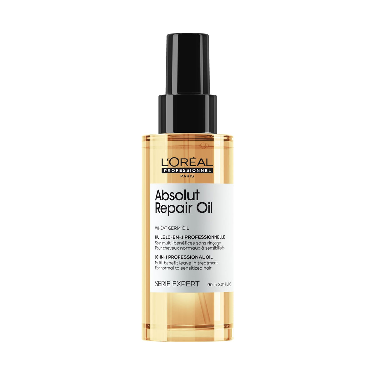 L'Oreal Professionnel Paris Absolut Repair 10-in-1 Oil - Nourishing Multi-Benefit Hair Oil For Dry & Damaged Hair, Smooths, Repairs Damage & Provides Hair Shine, Color Safe