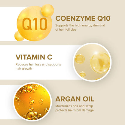 The Mossi London Ozonized Scalp Oil - Hair Growth with Argan, Jojoba & Vitamin C - Dry Scalp Treatment for Thicker-Looking Hair - Ozone Oil for Men & Women, 30ml