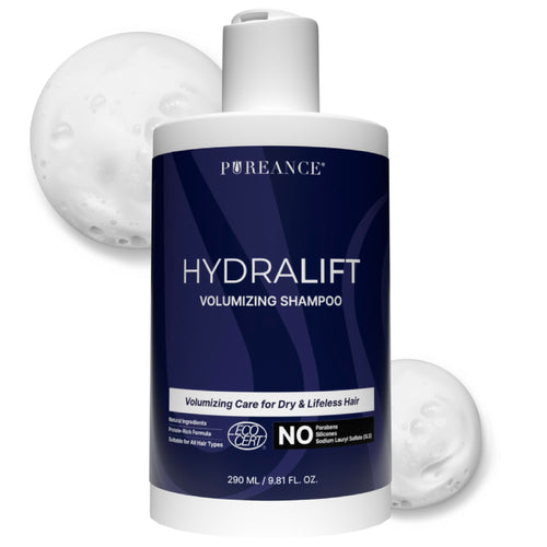 Pureance Hydralift - Volumizing Shampoo for Thinning Hair for Women & Men - Clean Hair Thickening & Volume Shampoo - Sulfate-Free with Wheat Protein, Betaine, Glycerin, Aloe & No Parabens - 9.81 Fl Oz