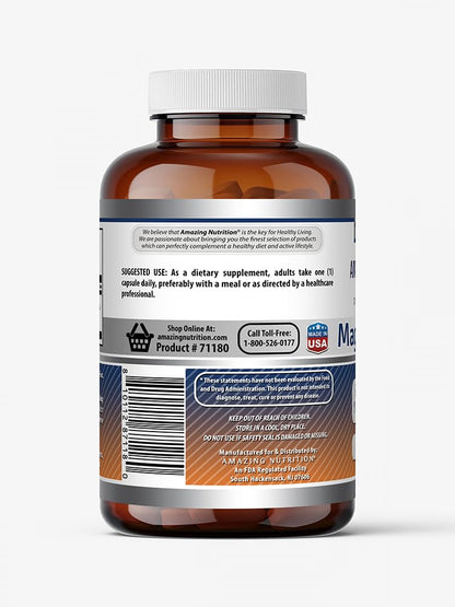Amazing Formulas Magnesium Oxide Supplement - 500 Mg per Serving - 90 Capsules - Non-GMO - Gluten-Free - Made in USA