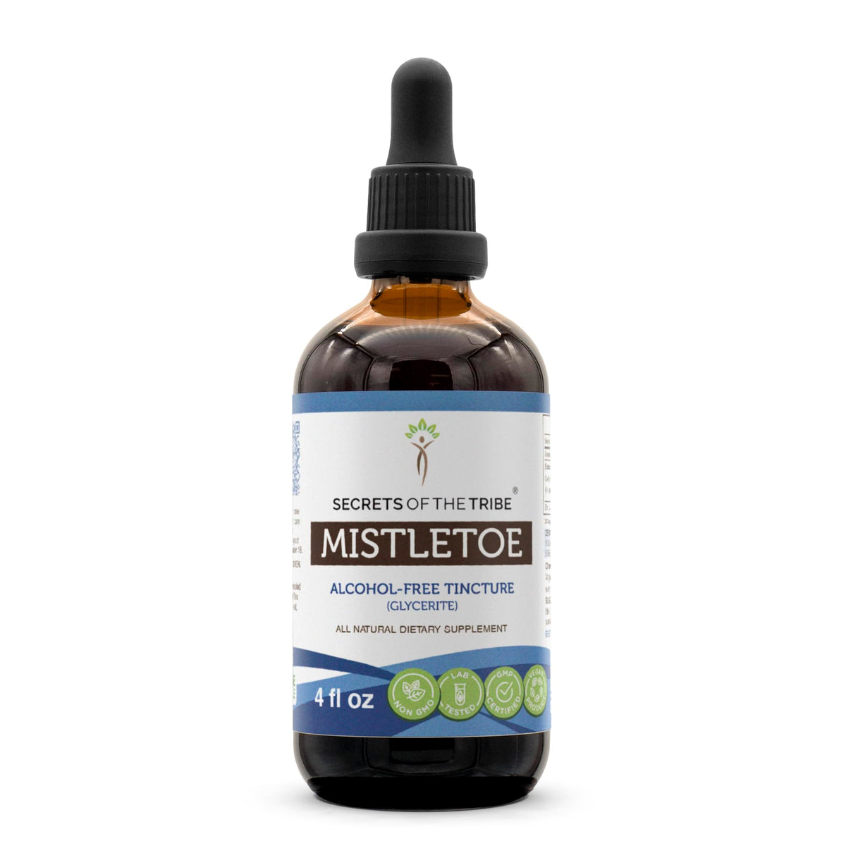 Secrets of the Tribe Mistletoe Tincture Alcohol-Free Liquid Extract, Mistletoe