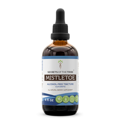 Secrets of the Tribe Mistletoe Tincture Alcohol-Free Liquid Extract, Mistletoe