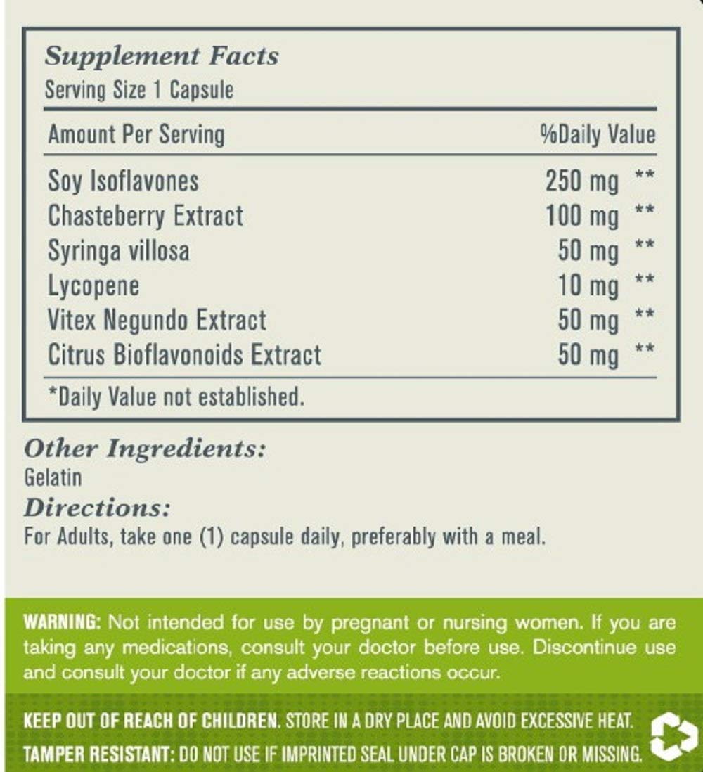Esmond Natural: Soy Isoflavones Non-GMO (Supports Menopausal Health & Hot Flashes), GMP, Natural