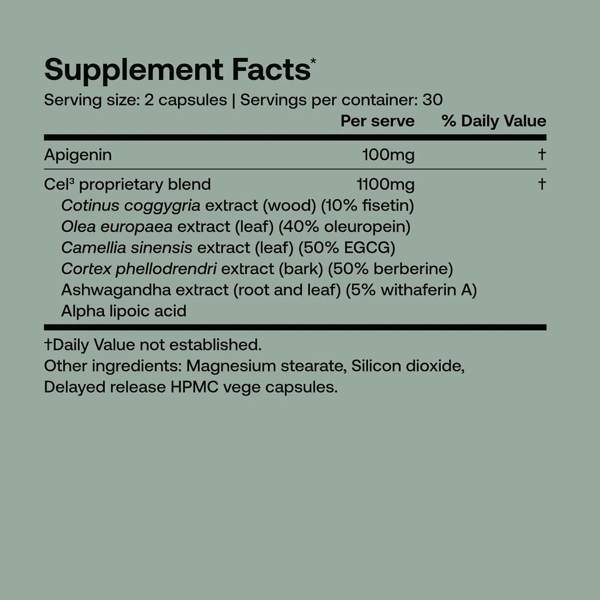 SRW Laboratories Cel³ Renewal - Supports Youthful Cell Function and Renewal, Eliminates Cellular Waste and Supports Healthy Aging - 60 Capsules
