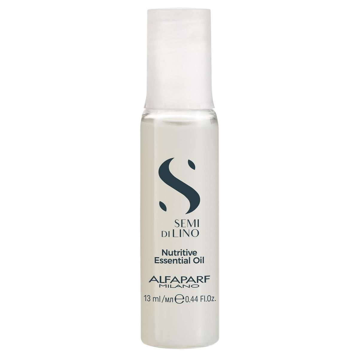Alfaparf Milano Semi Di Lino Moisture Nutritive Essential Hair Oil for Dry Hair - Nourishes, Softens and Hydrates - Includes 6 Vials - Color Safe - Professional Salon Quality - 2.64 fl. oz.