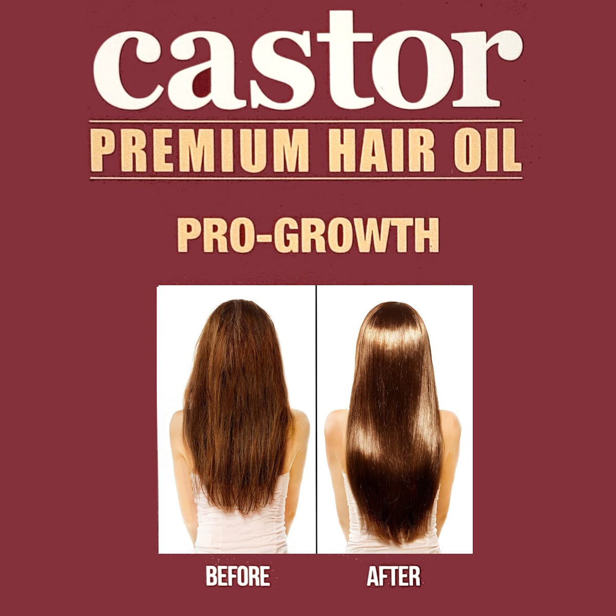 Difeel Pro-Growth Hair Oil - Premium 99% Natural Castor Oil for Hair Growth, 8 oz.