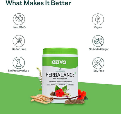 SSAR Plant Based HerBalance Menopause Relief Drink (with Black Cohosh, Lodh Bark & Licorice)