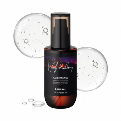 BANANAL 2-in-1 Hair Serum & Perfume Oil - Korean Hair Care, Moroccan Argan Oil & 12 Amino Acids for Dry Damaged Hair, Anti-Frizz Glass Hair Shine, Paraben-Free, Woody Blackberry, 3.38 fl oz