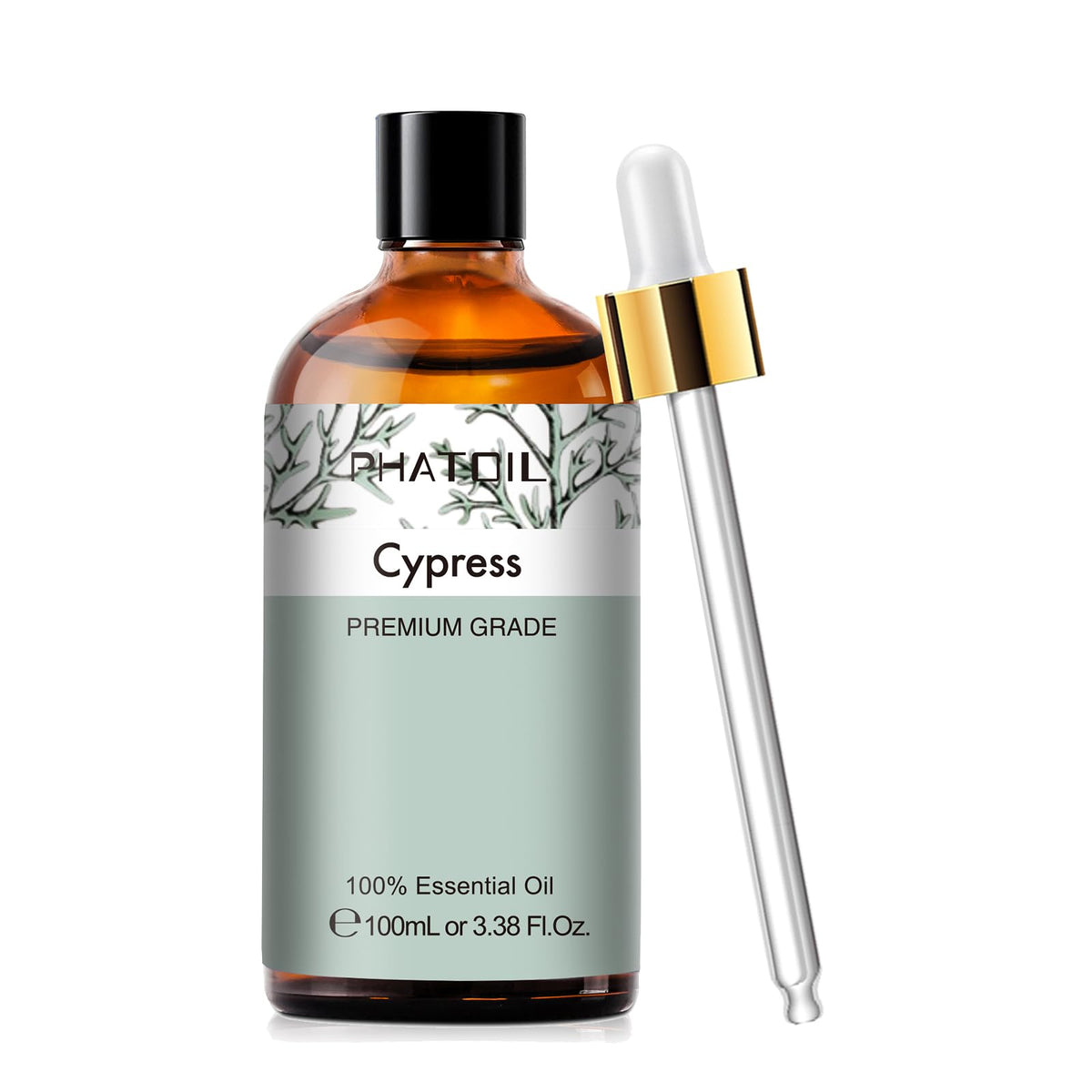 Cypress 3.38fl.oz Essential Oil, PHATOIL Aromatherapy Essential Oils for Diffuser, Humidifier