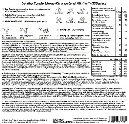 Protein Works - Diet Whey Complex Extreme Protein Powder - Low Fat & Low Calorie Diet Shake