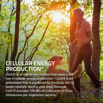 Bronson CoQ10 100 MG High Potency Cellular Energy Production, 60 Vegetarian Capsules