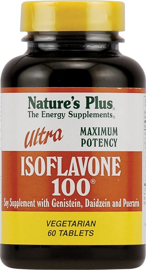 NaturesPlus Ultra Isoflavone 100-100 mg, 60 Vegetarian Tablets