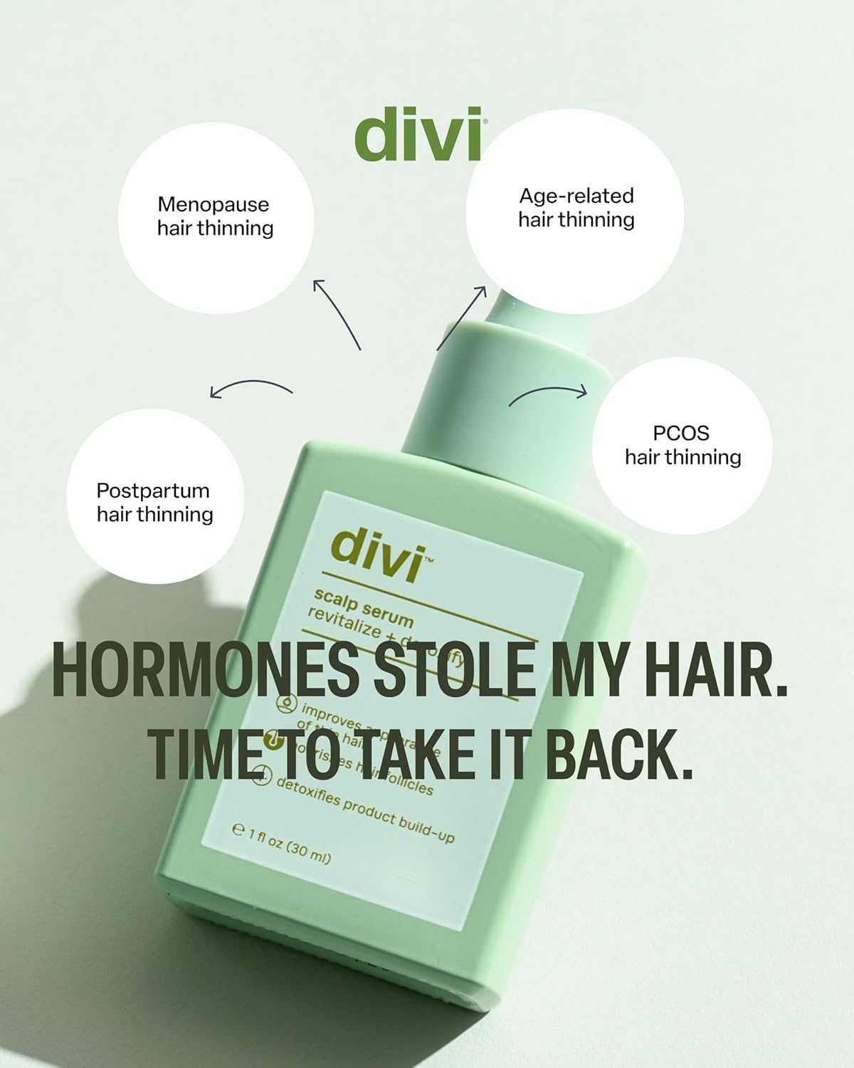 Divi Scalp Serum for Thinning Hair, 30ml - Clinically Tested, Nourishing Formula with Amino Acids, Caffeine & Rosemary Oil - Promotes Healthy Scalp, Reduces Oil & Product Buildup, Pack of 2