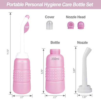 TopQuaFocus 12oz Perineal Bottle for Postpartum Care Portable Travel Peri Sprayer Bidet Postpartum