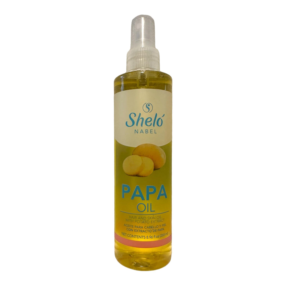 Shelo Nabel Papa Oil Hair and Skin Treatment with Potato Extract, 8.96 fl oz, Natural