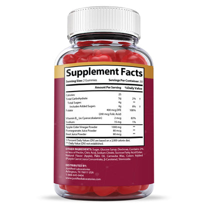 Justified Laboratories (2 Pack) Great Results Keto ACV Gummies 1000MG