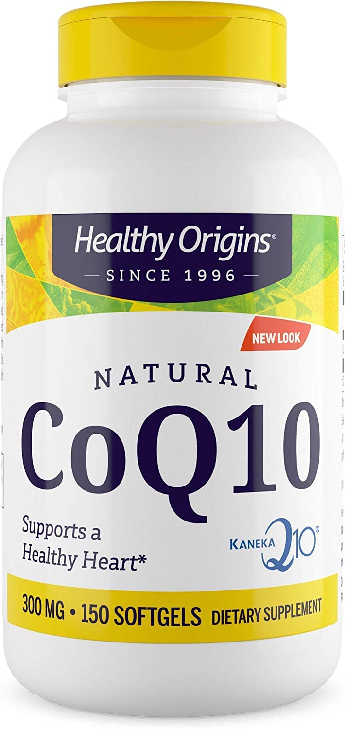 Healthy Origins CoQ10 (Kaneka Q10), 300 mg - Heart Health & Energy Supplement