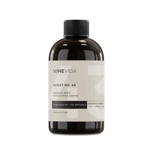 VINEVIDA [4 Fl Oz] Honeysuckle & Jasmine Fragrance Oil for Cold Air Diffusers, Essential Oils