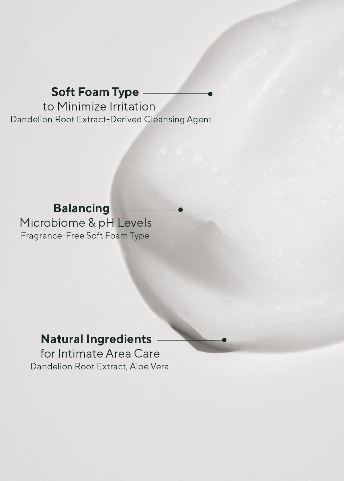 AROMATICA Pure and Soft Feminine Foaming Wash - Vegan, pH-Balanced, Natural Ingredients