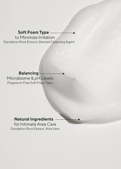 AROMATICA Pure and Soft Feminine Foaming Wash - Vegan, pH-Balanced, Natural Ingredients
