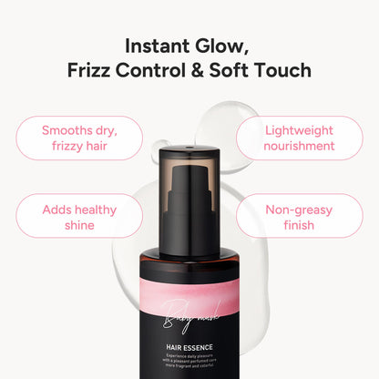 BANANAL 2-in-1 Hair Serum & Perfume Oil - Korean Hair Care, Moroccan Argan Oil & 12 Amino Acids for Dry Damaged Hair, Anti-Frizz Glass Hair Shine, Paraben-Free, Baby Powdery Musk, 3.38 fl oz