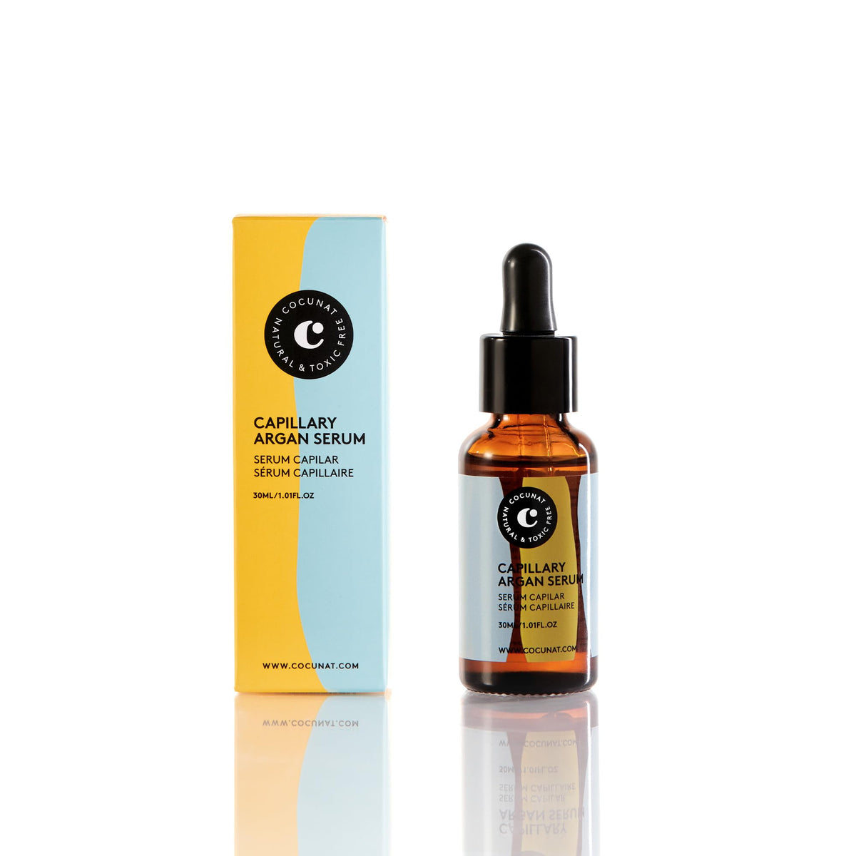 COCUNAT - Argan Hair Serum - 100% Natural Repairing Oils - For All Hair Types - Dry and Damaged - Nourishes and Moisturises - Silicone Free - 30 ml