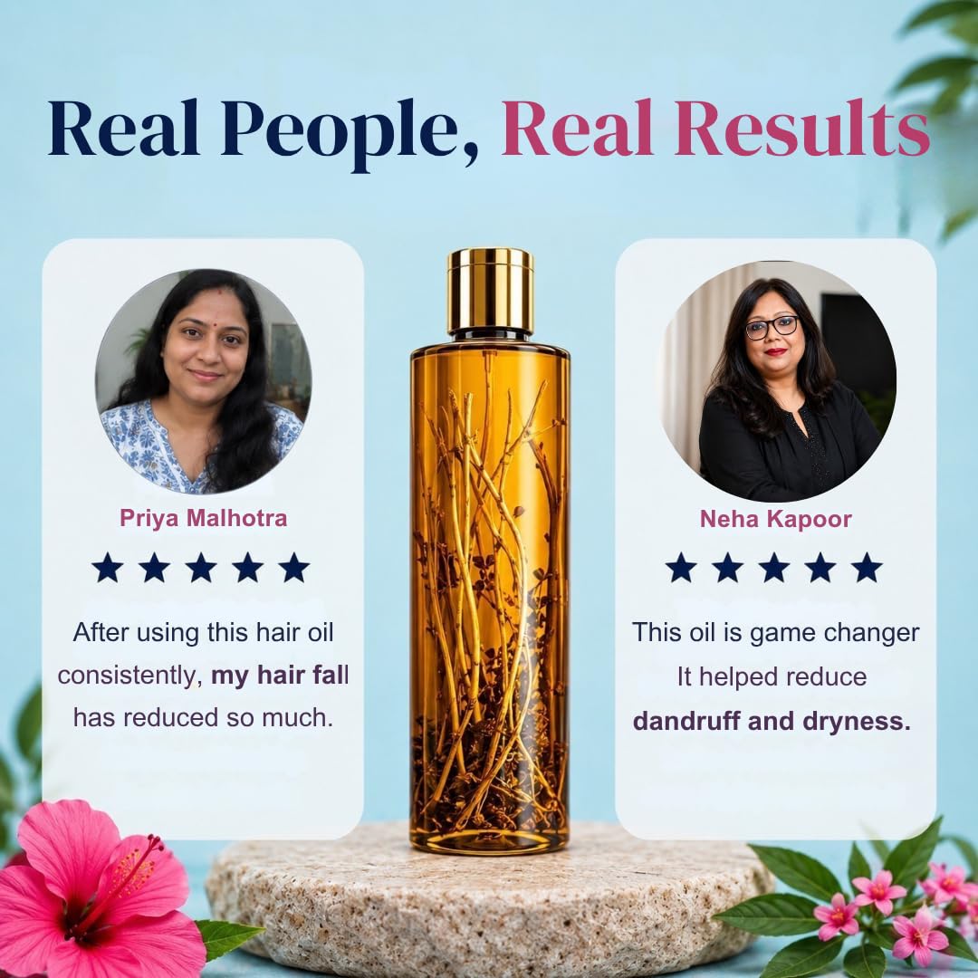 VEDA Active Herbs Hair Oil - Hair Growth Oil - Infused with Herbs - 200ml