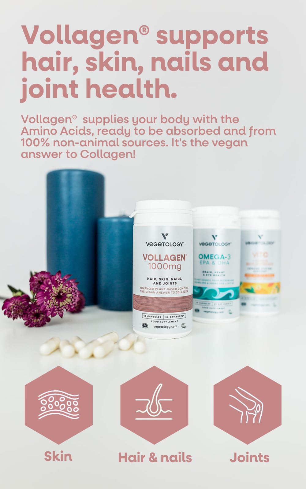 Vegetology Vollagen Plant Based Complex - Plant Based Protein Alternative to Collagen