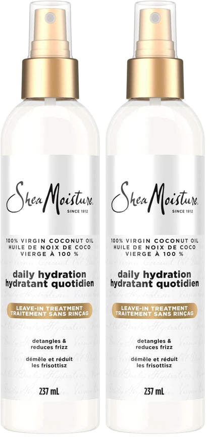 SheaMoisture 100 Percent Virgin Coconut Oil Leave-In Treatment, 8 Ounce, (Pack of 2)