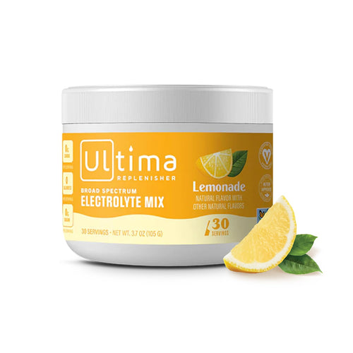 Ultima Replenisher Daily Electrolyte Drink Mix – Lemonade, 30 Servings – Hydration Powder