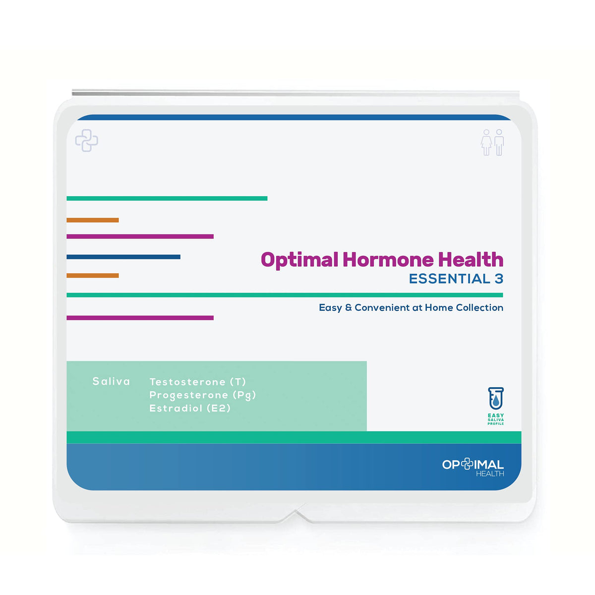 Optimal Hormone Health - at Home Lab Test Kit - Essential 3 - E2, PG, T