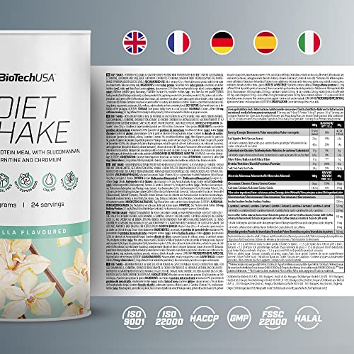 BioTechUSA Diet Shake - High-Protein, Low-Fat - with Superfoods, Chromium, Glucomannan