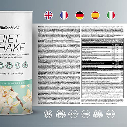 BioTechUSA Diet Shake - High-Protein, Low-Fat - with Superfoods, Chromium, Glucomannan