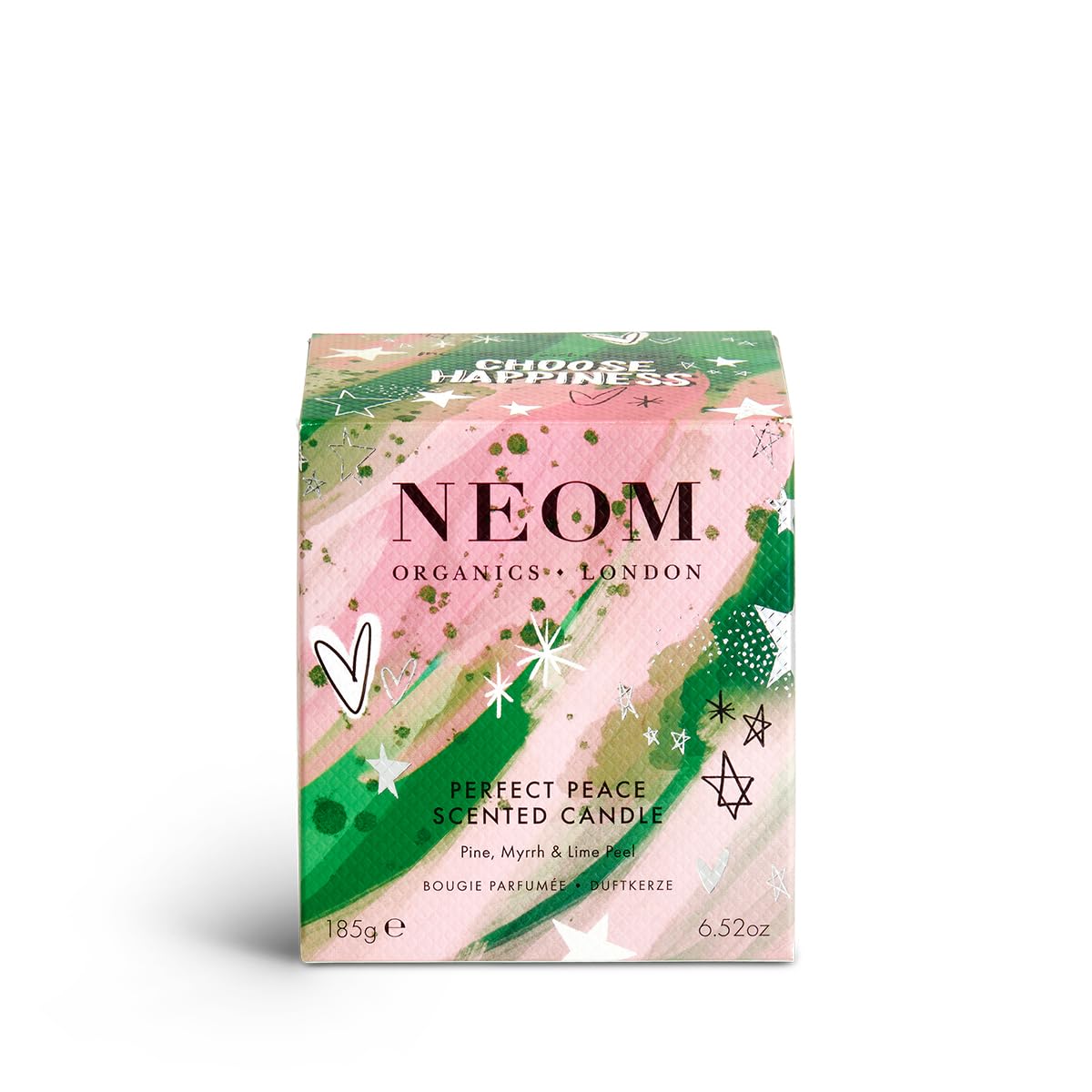NEOM- Perfect Peace Luxury Scented Candle - Pine, Myrrh & Lime Peel - Christmas Gift… (1 Wick)