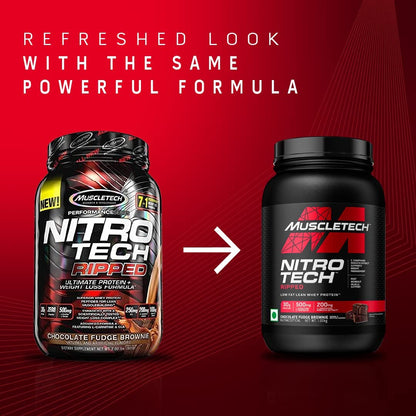 Protein Powder for Weight Loss - MuscleTech Nitro-Tech Ripped - Whey Protein Powder