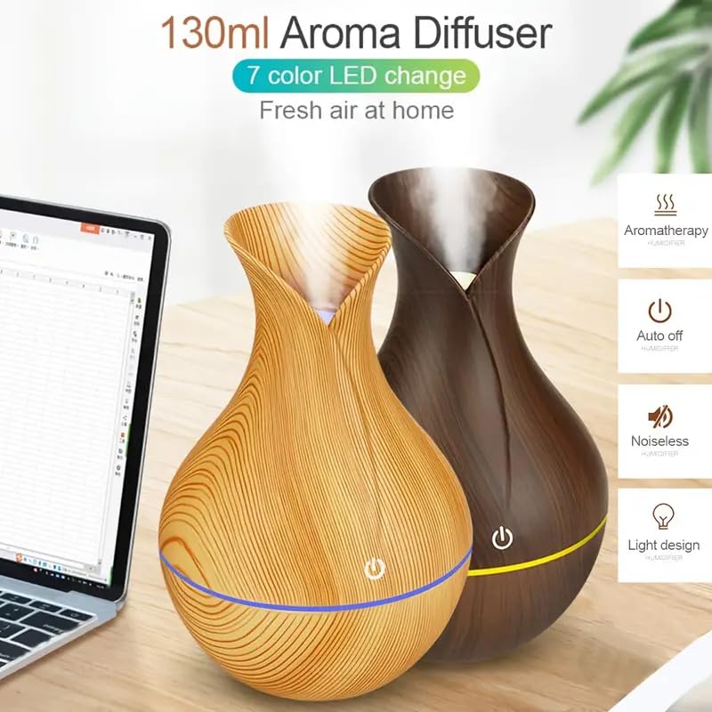 ZZ LIFE Mini Aromatherapy Humidifier Relaxing Cool Mist with Color Changing LEDs Night Light