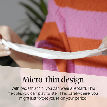 Cora Organic Pads - Ultra Thin Period Pads with Wings - Super Absorbency - Ultra-Absorbent Sanitary Pads