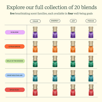 Lifelines Essential Oil Blend 2-Pack, Walk in The Woods: Energy & Joy Oils for Essential Oil Diffuser