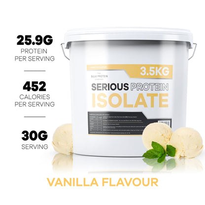 The Bulk Protein Company, Serious Protein Isolate - 3.5kg - Whey Protein Iso